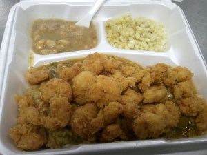 Crawfish Etouffee Supreme with Fried Shrimp