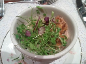 See the chicken skin?