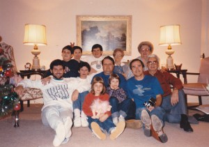 Mann-Reed-Keys Family Holiday Photo, Circa 1986