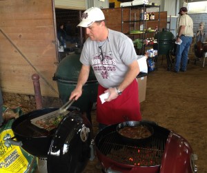 John Lee Working the Grills
