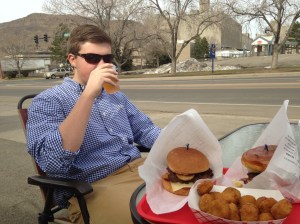 That's Coors behind him... not in the cup.