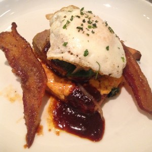 OFS Meatloaf Sandwich framed with Benton's Bacon.