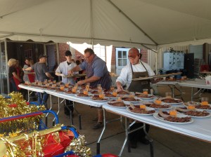 Chef Chris plating at the Powerhouse