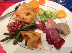 Charcuterie and pickles...and a biscuit!